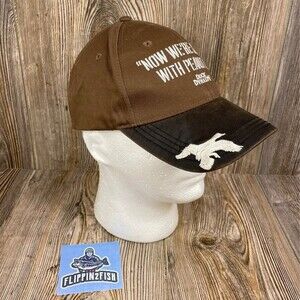 A & E Duck Dynasty Graphic Baseball Cap Brown Black Men's Adjustable